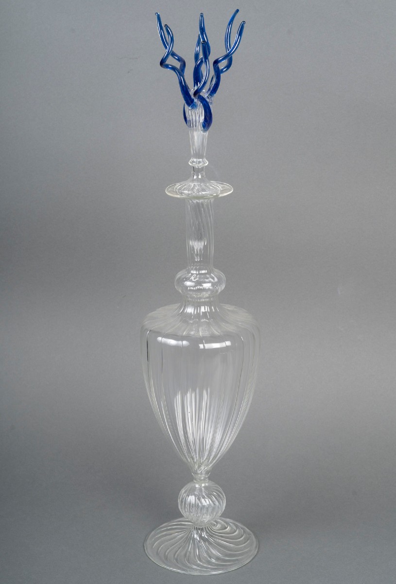 Important Murano Glass Carafe By Martinetti