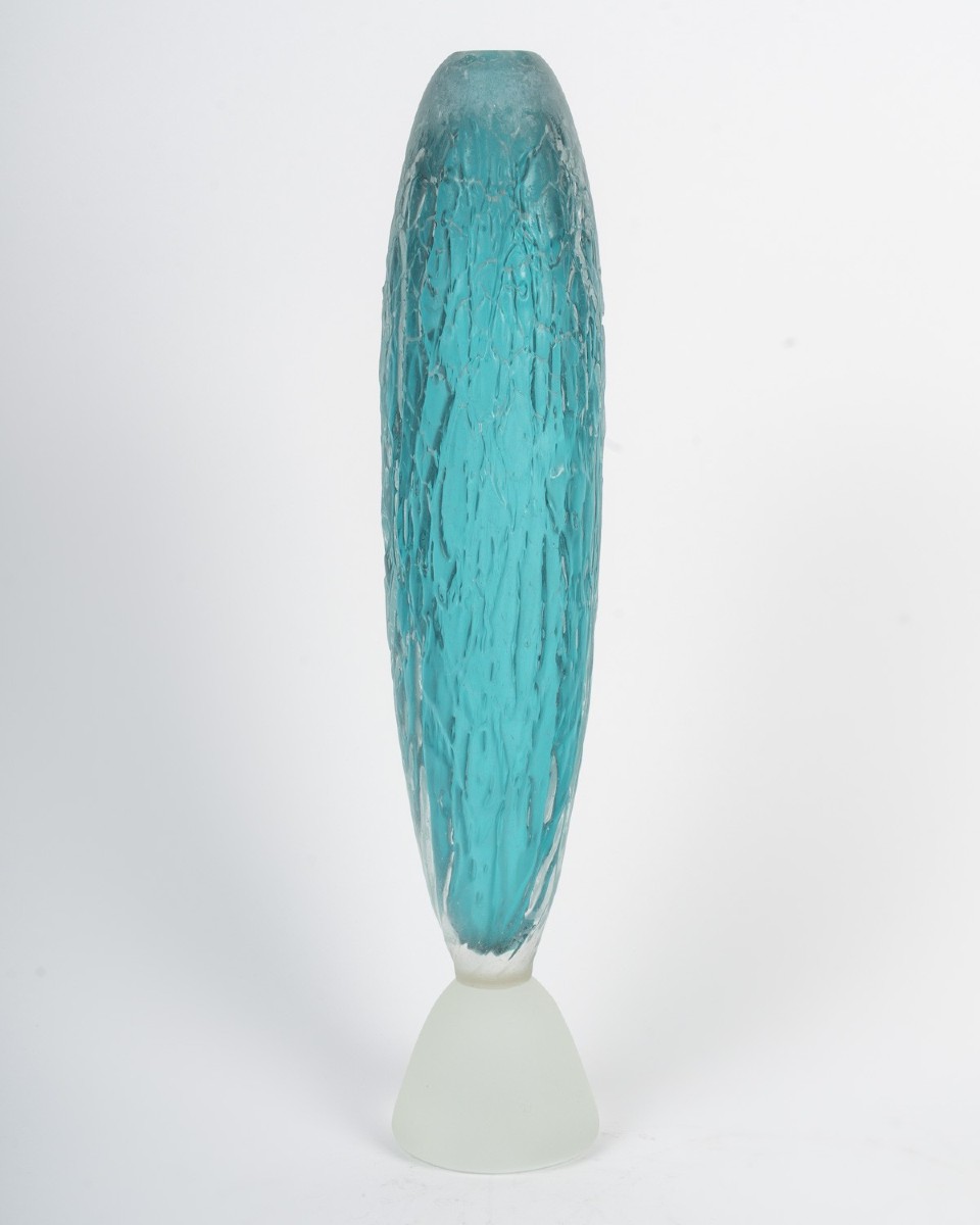 Scavo Sommerso Vase By Cenedese In Murano