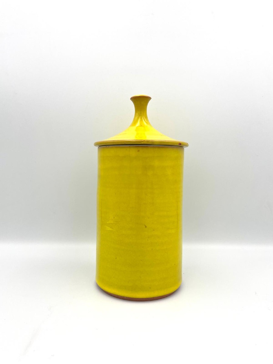 Covered Terracotta Pot With Glaze By Rusconi Della Branca, 1960s