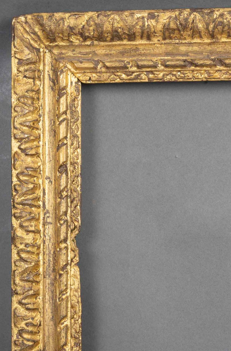 Gilt Carved Wooden Frame From The Louis XIII Period-photo-2