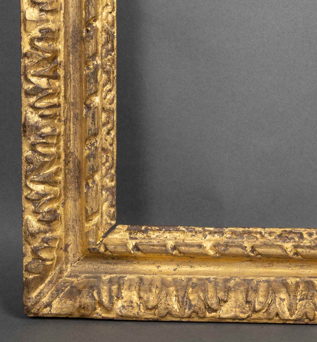 Gilt Carved Wooden Frame From The Louis XIII Period-photo-3