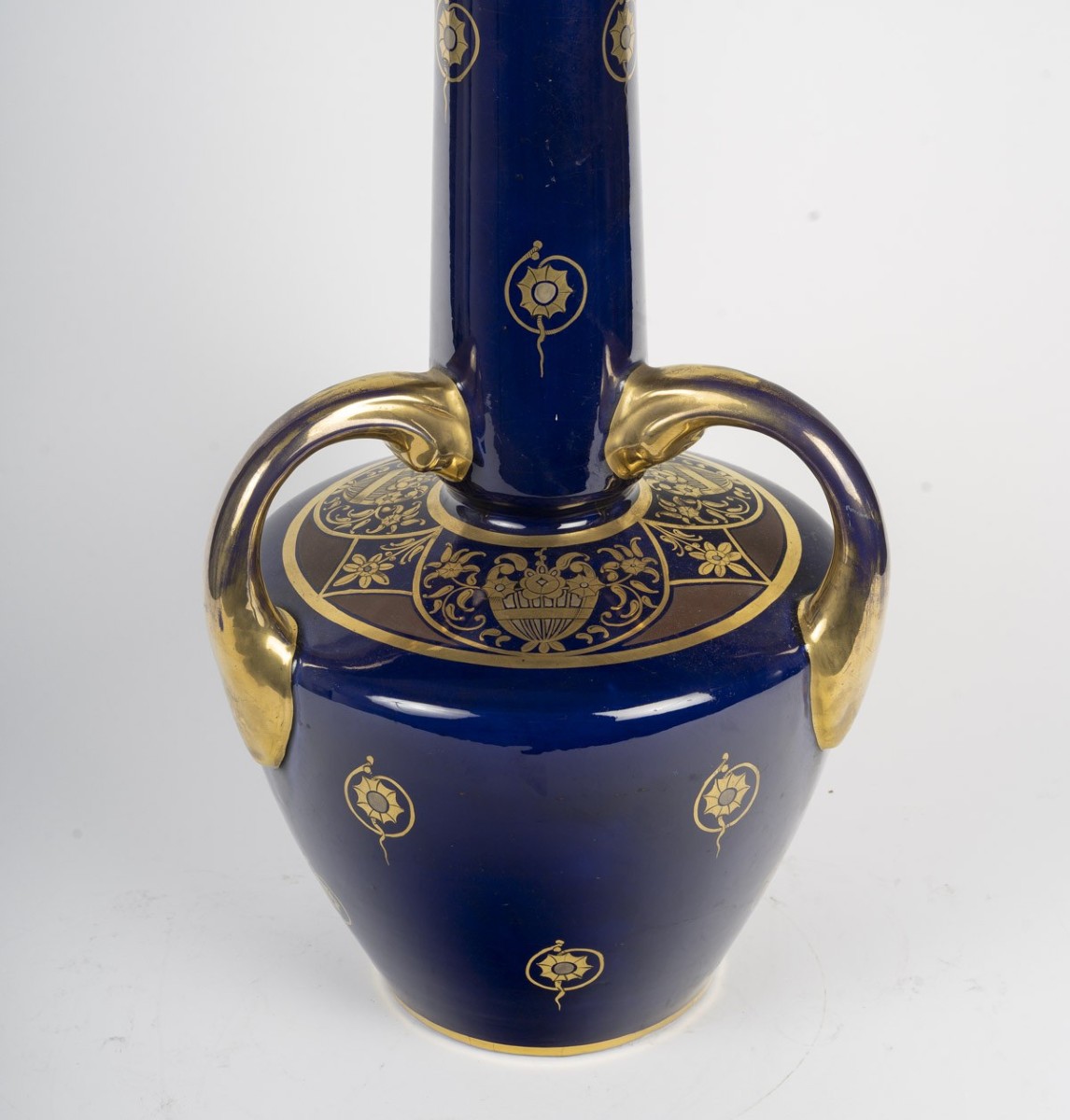 Porcelain Vase From The Jaget-pinon Factory In Tours-photo-2