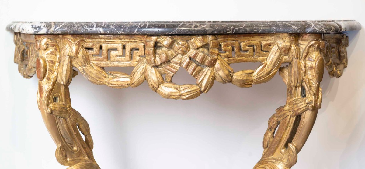 Transition Period Carved Giltwood Console-photo-4