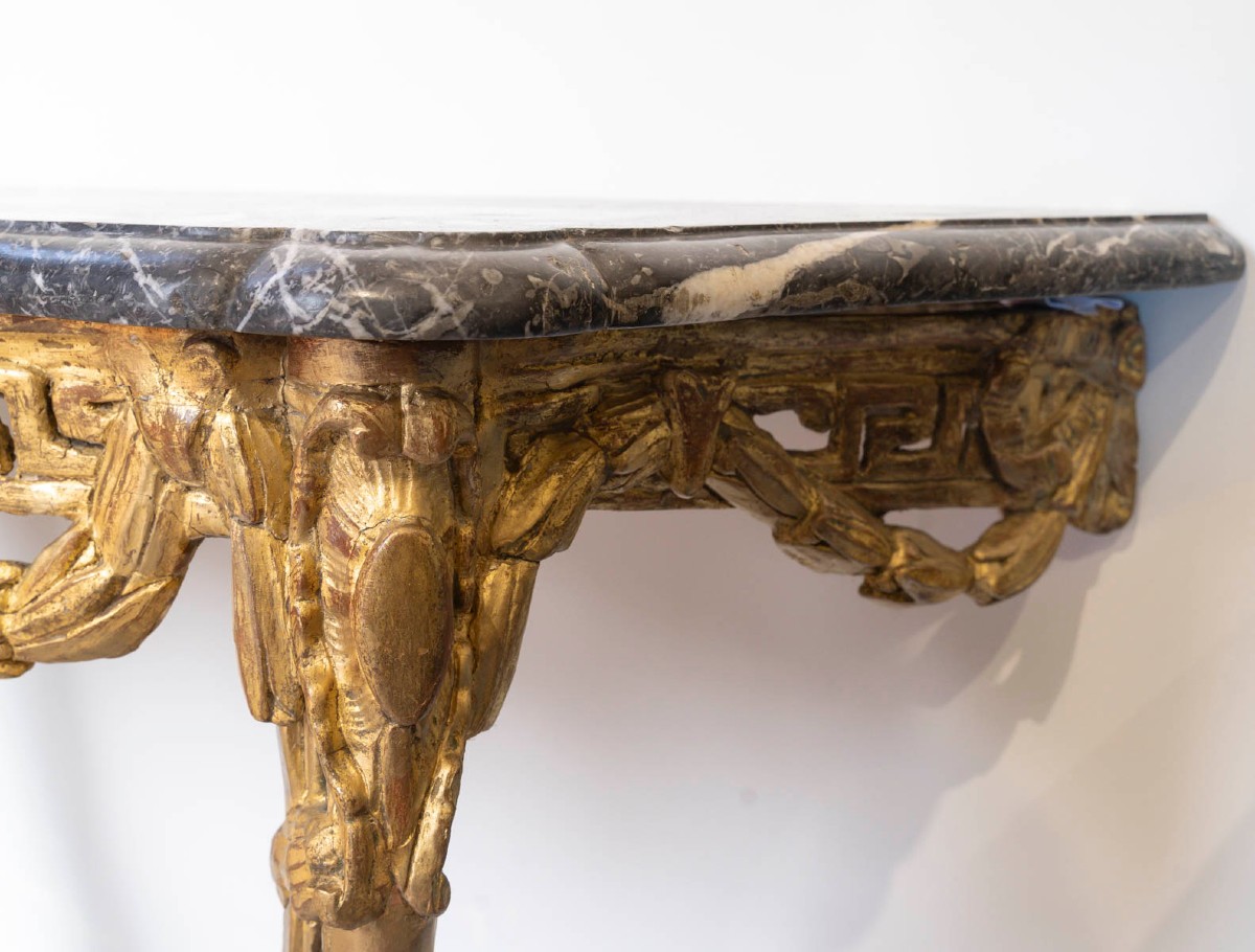 Transition Period Carved Giltwood Console-photo-4