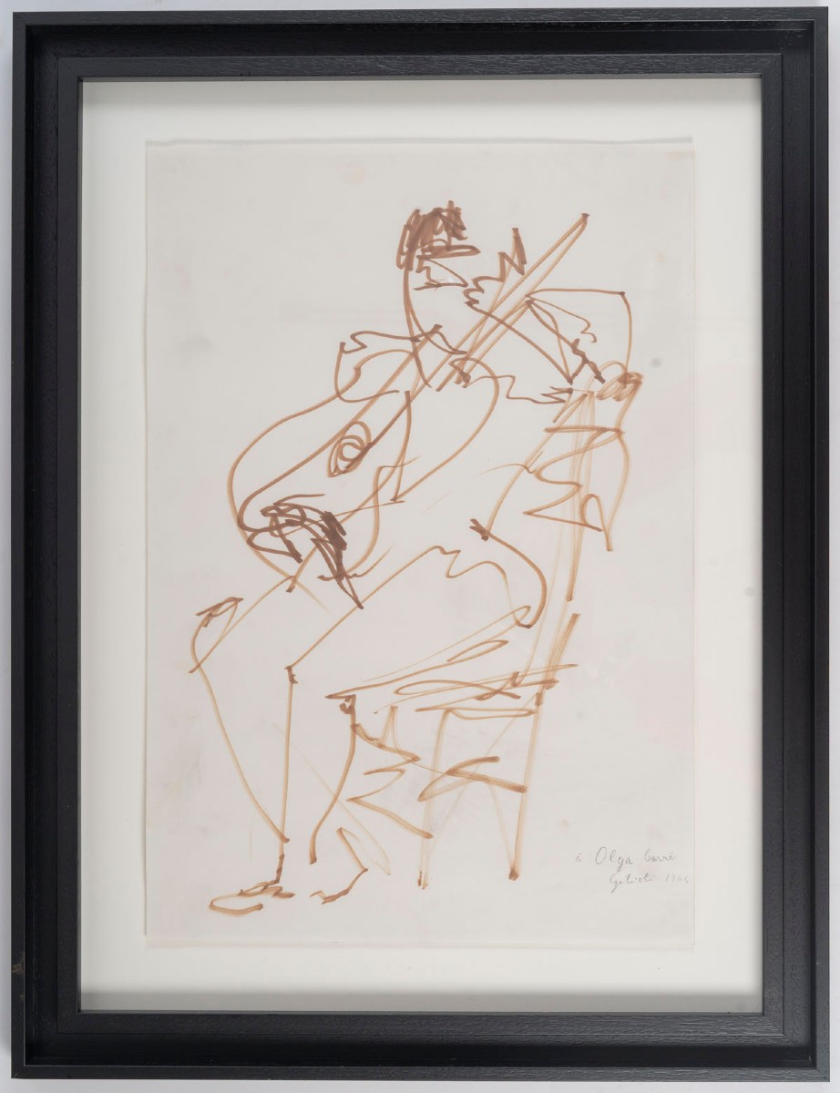 "the Seated Violinist" By Emile Gilioli