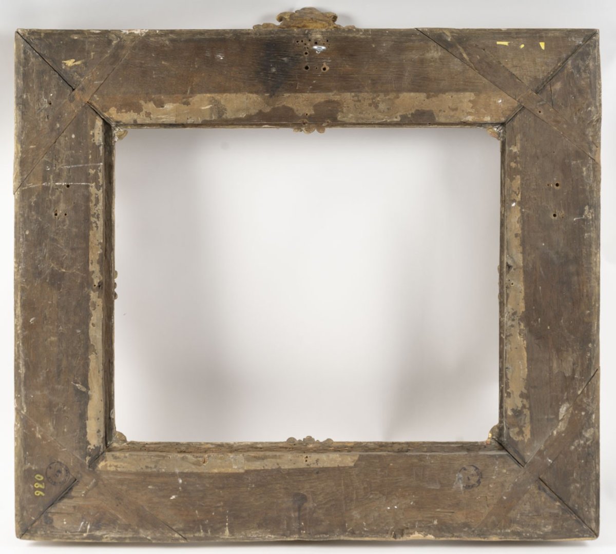 Cadre en bois doré sculpté d'époque Louis XV-photo-3