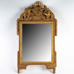 Mirror In Golden Carved Wood, Louis XVI Period