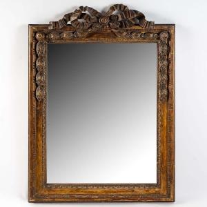 Louis XVI Style Golden Carved Wood Frame