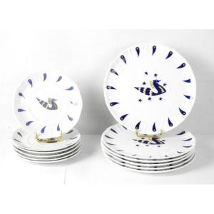 Twelve Plates After Jean Picart Le Doux For The Concorde