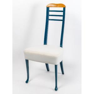 Suite De Huit Chaises De Salle à Manger, Années 1980-90.