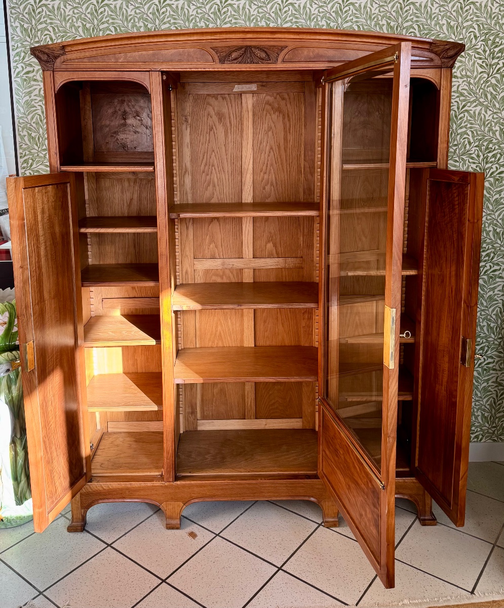 Bibliothèque Vitrine Art Nouveau-photo-4