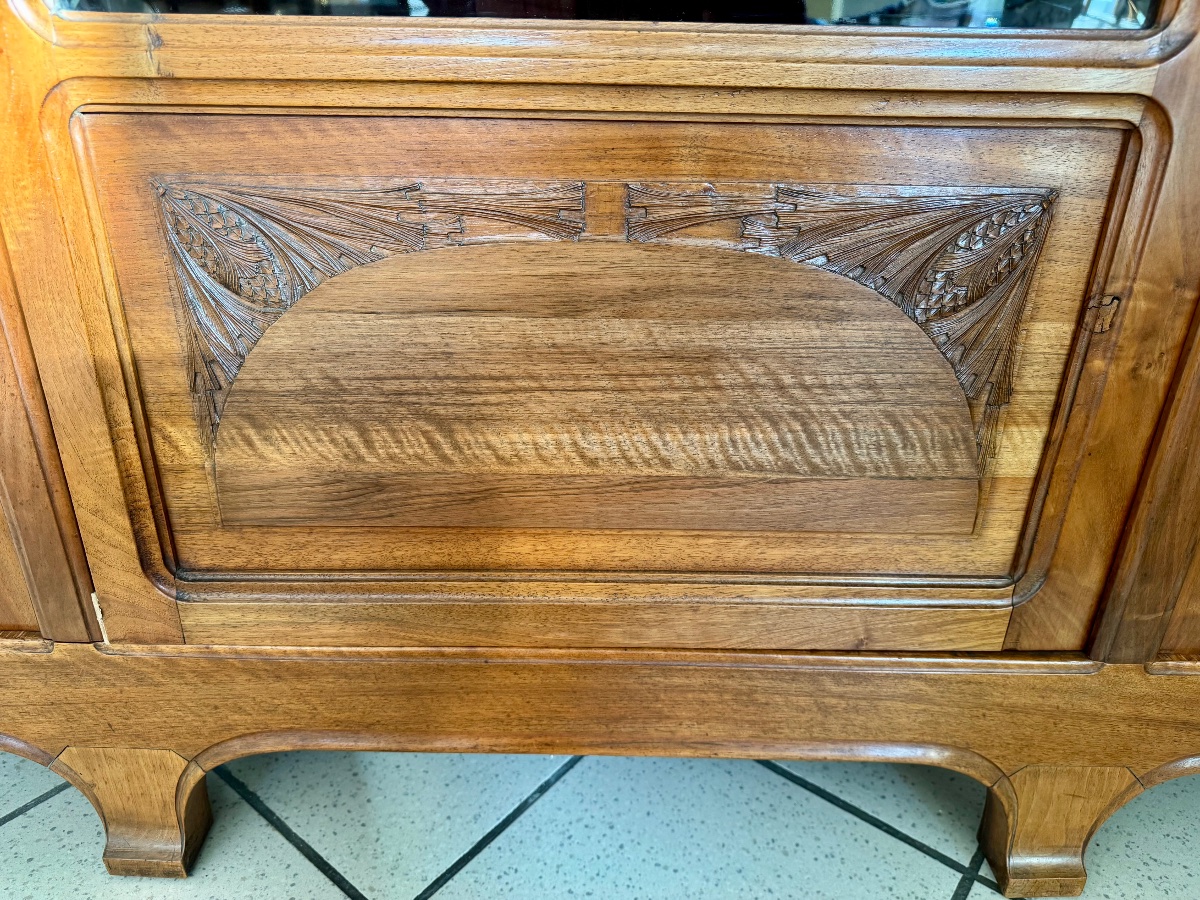 Bibliothèque Vitrine Art Nouveau-photo-7