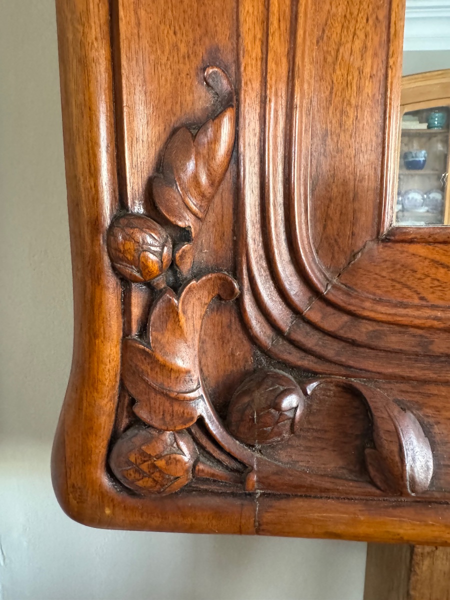 Grand Miroir Art Nouveau École de Nancy-photo-3
