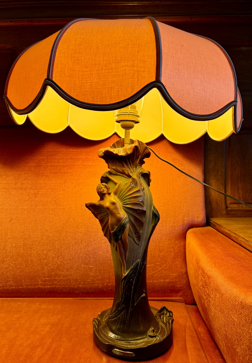 Paire de Lampes Art Nouveau -photo-4