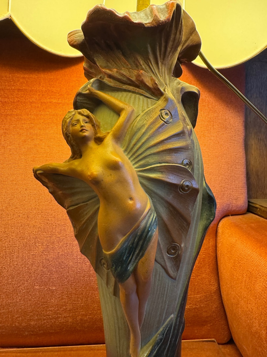 Paire de Lampes Art Nouveau -photo-2