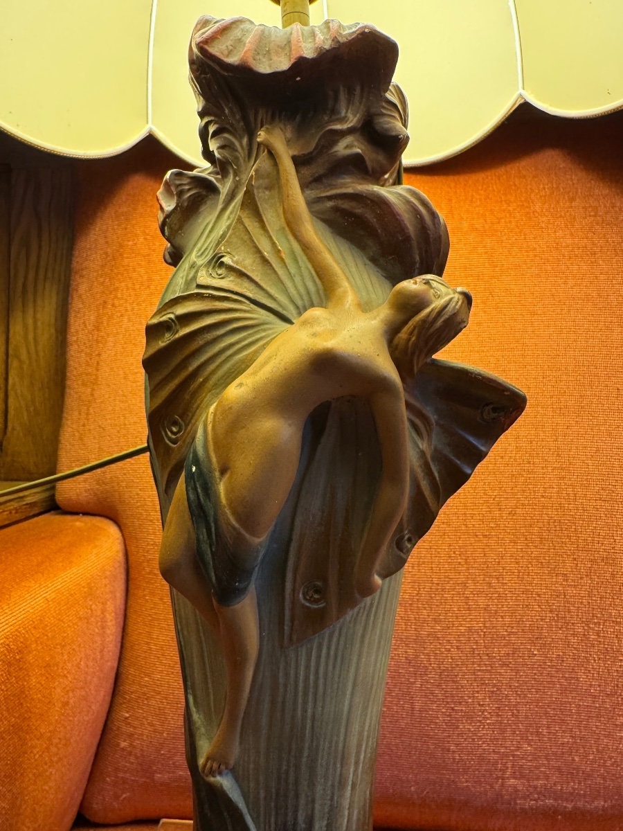 Paire de Lampes Art Nouveau -photo-3