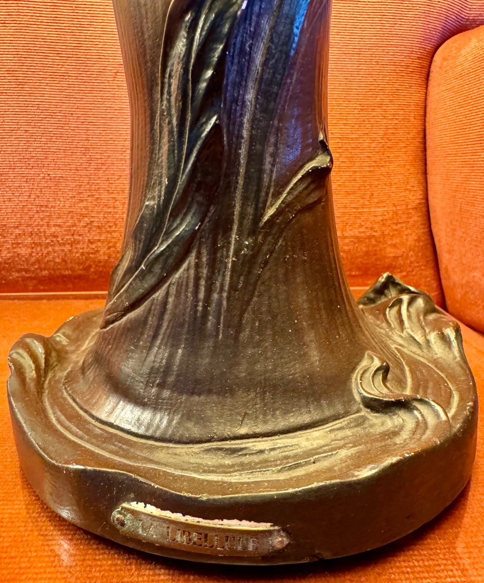 Paire de Lampes Art Nouveau -photo-5