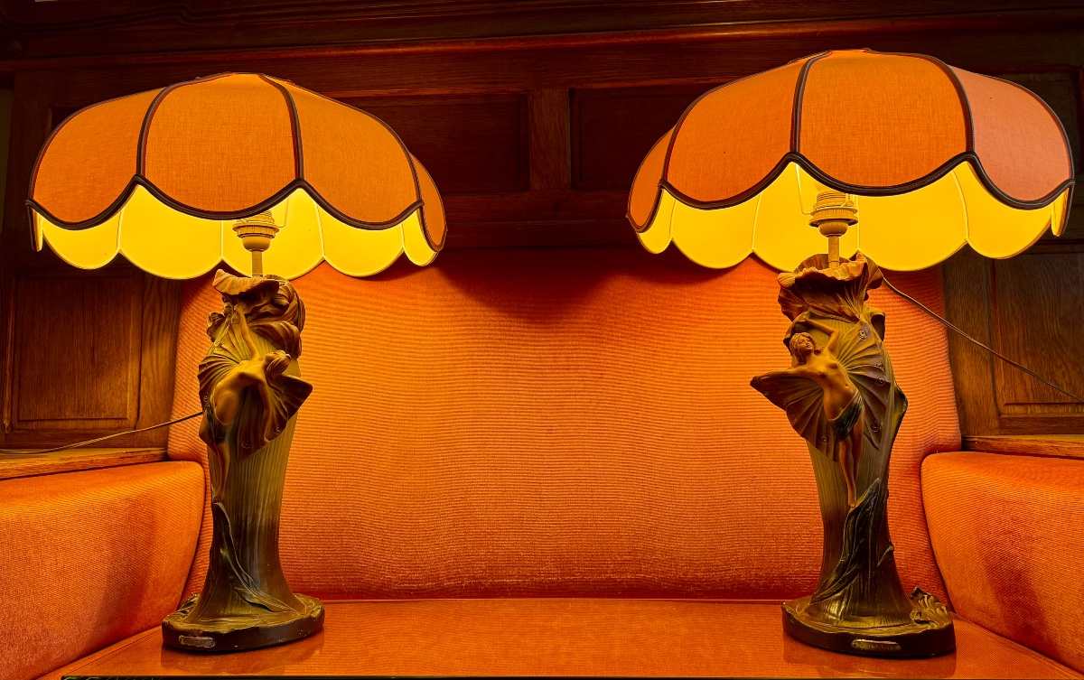 Paire de Lampes Art Nouveau 