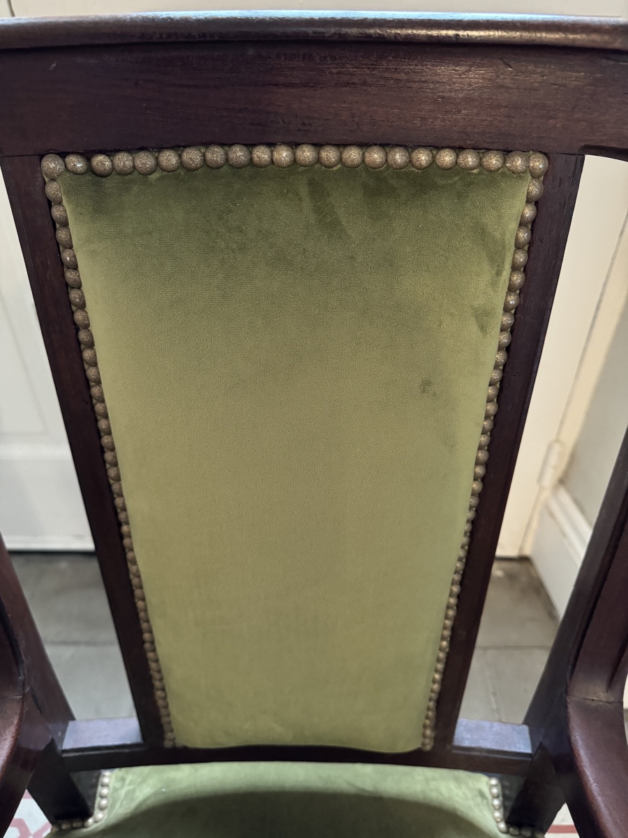 Paire de Fauteuils Art Nouveau -photo-6
