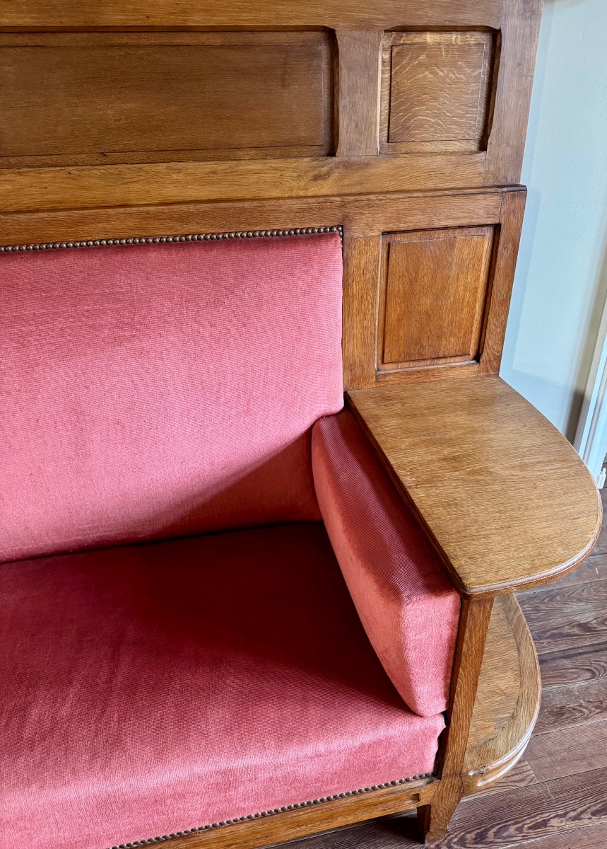 1930s Oak Bench-photo-3