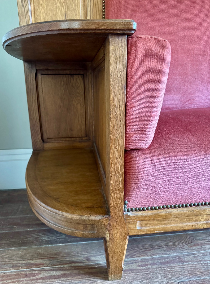 1930s Oak Bench-photo-4