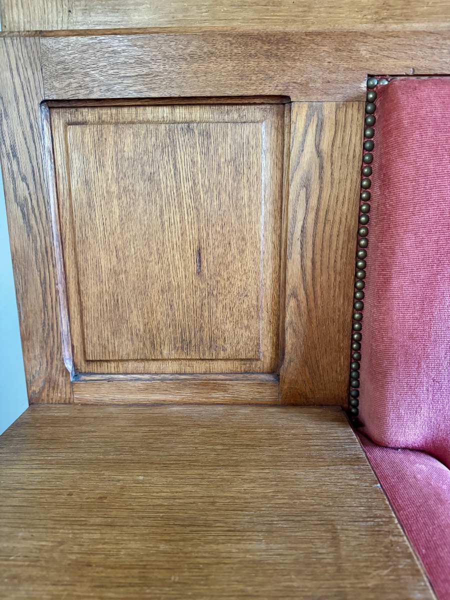 1930s Oak Bench-photo-5