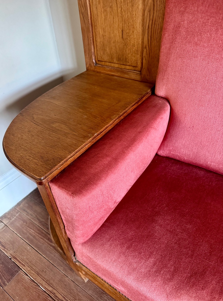 1930s Oak Bench-photo-8
