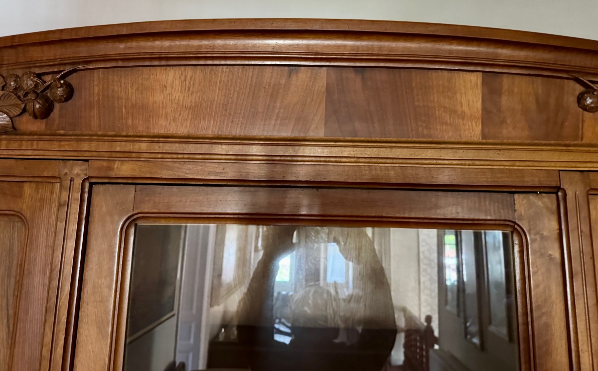 Art Nouveau "école De Nancy" Display Bookcase-photo-2