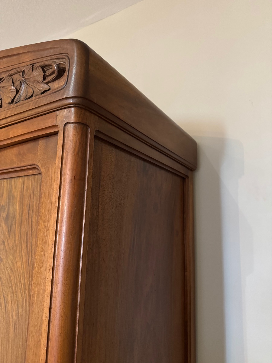 Art Nouveau "école De Nancy" Display Bookcase-photo-6