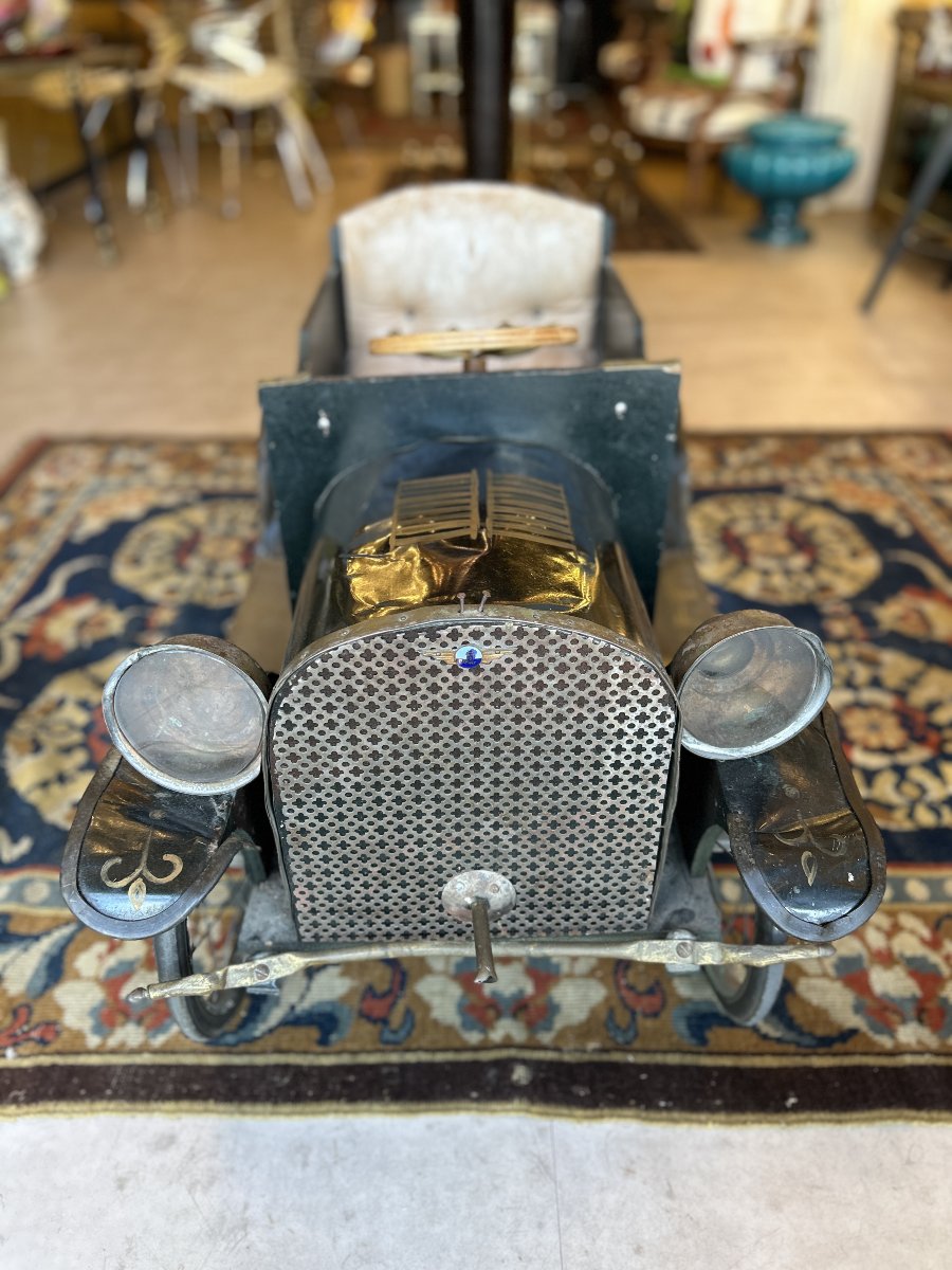 Voiture d'enfant, bois et métal laqué — années 1950-photo-4