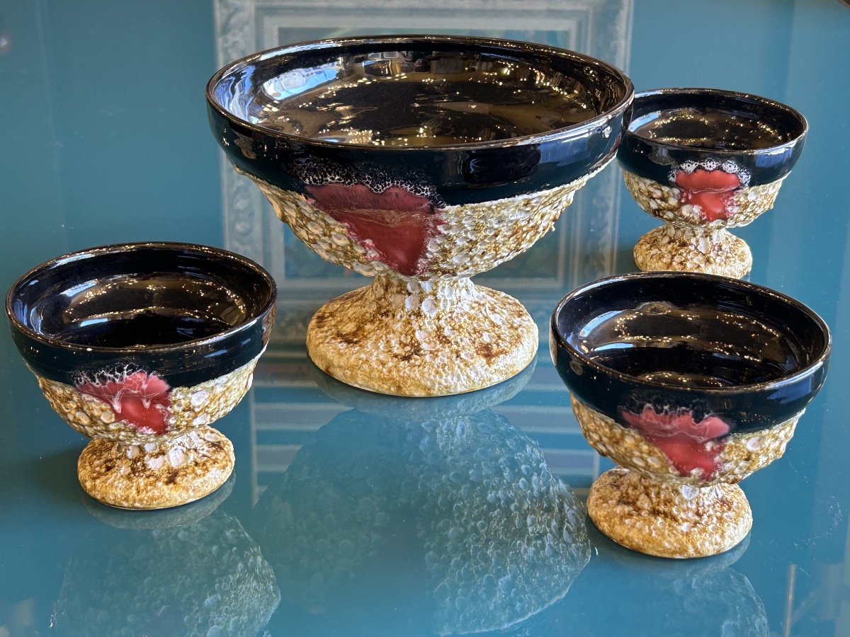 Ceramic Bowl Set From Vallauris, 20th Century-photo-2