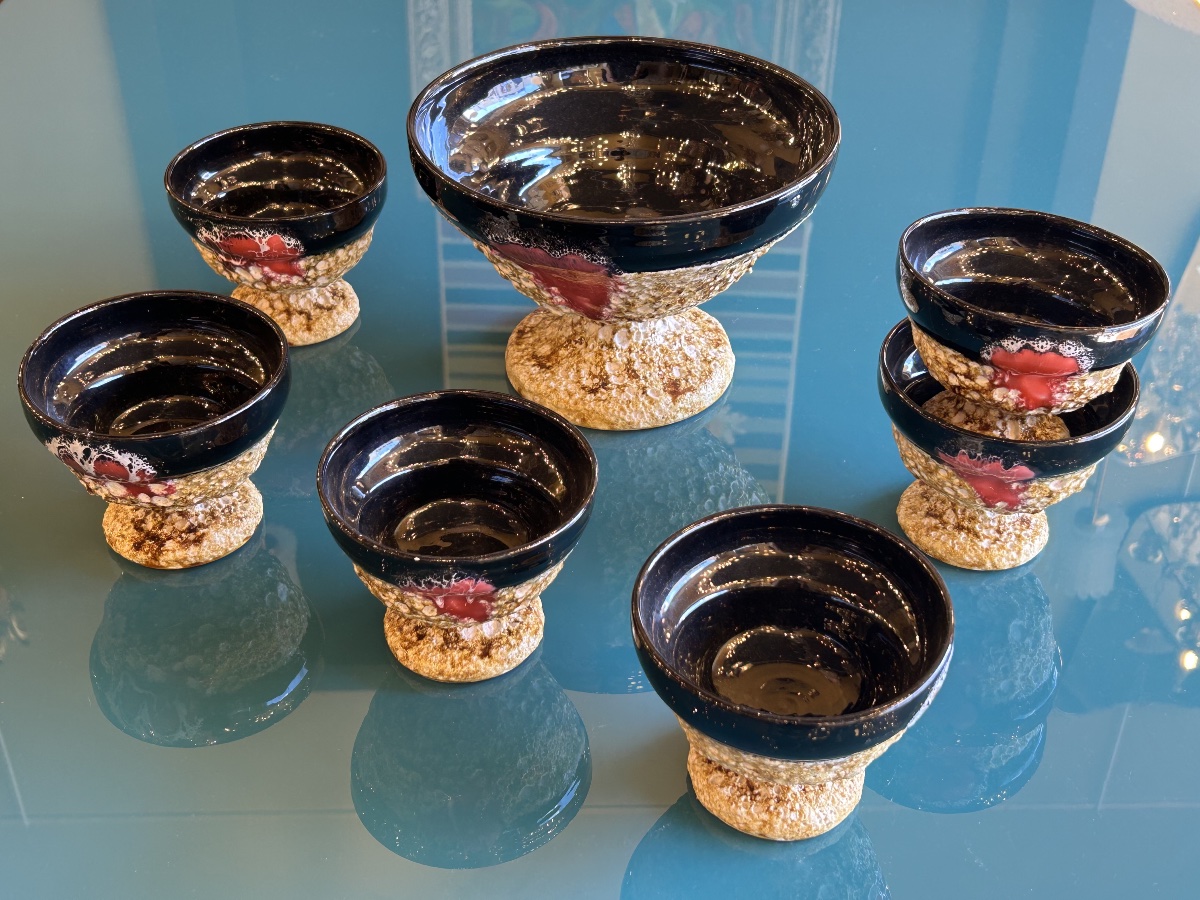 Ceramic Bowl Set From Vallauris, 20th Century