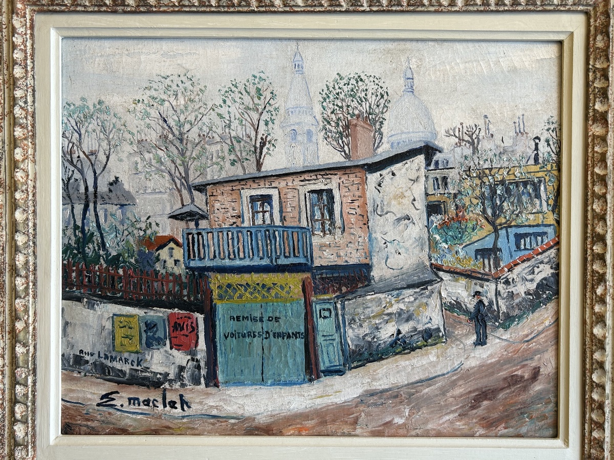 Elisée Maclet (1881–1962), Lamarck Street In Montmartre, Oil On Canvas-photo-2