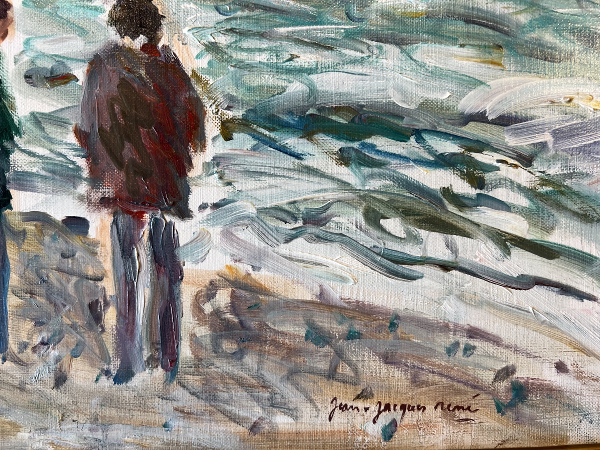 Jean-jacques René (born In 1943), Figures By The Sea-photo-2