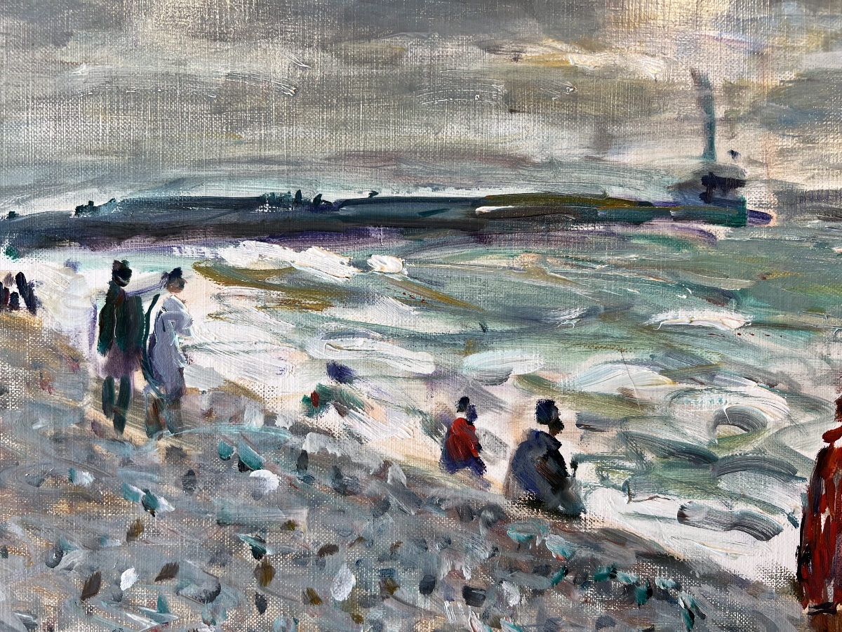 Jean-jacques René (born In 1943), Figures By The Sea-photo-4