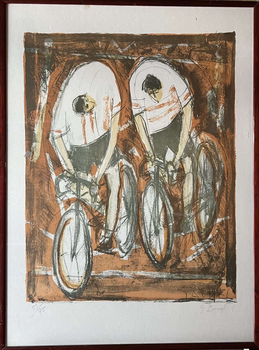 Germain BONEL (1913-2002), Les deux cyclistes