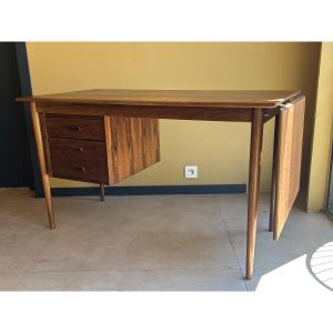 Rosewood Desk With Extendable Top — Scandinavia, 1960s
