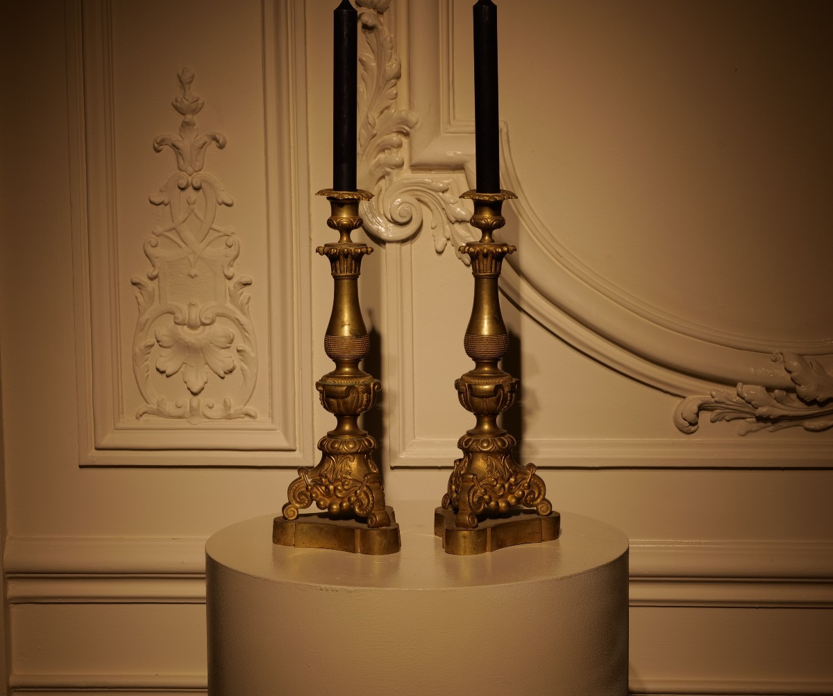 Paire de bougeoirs-photo-3