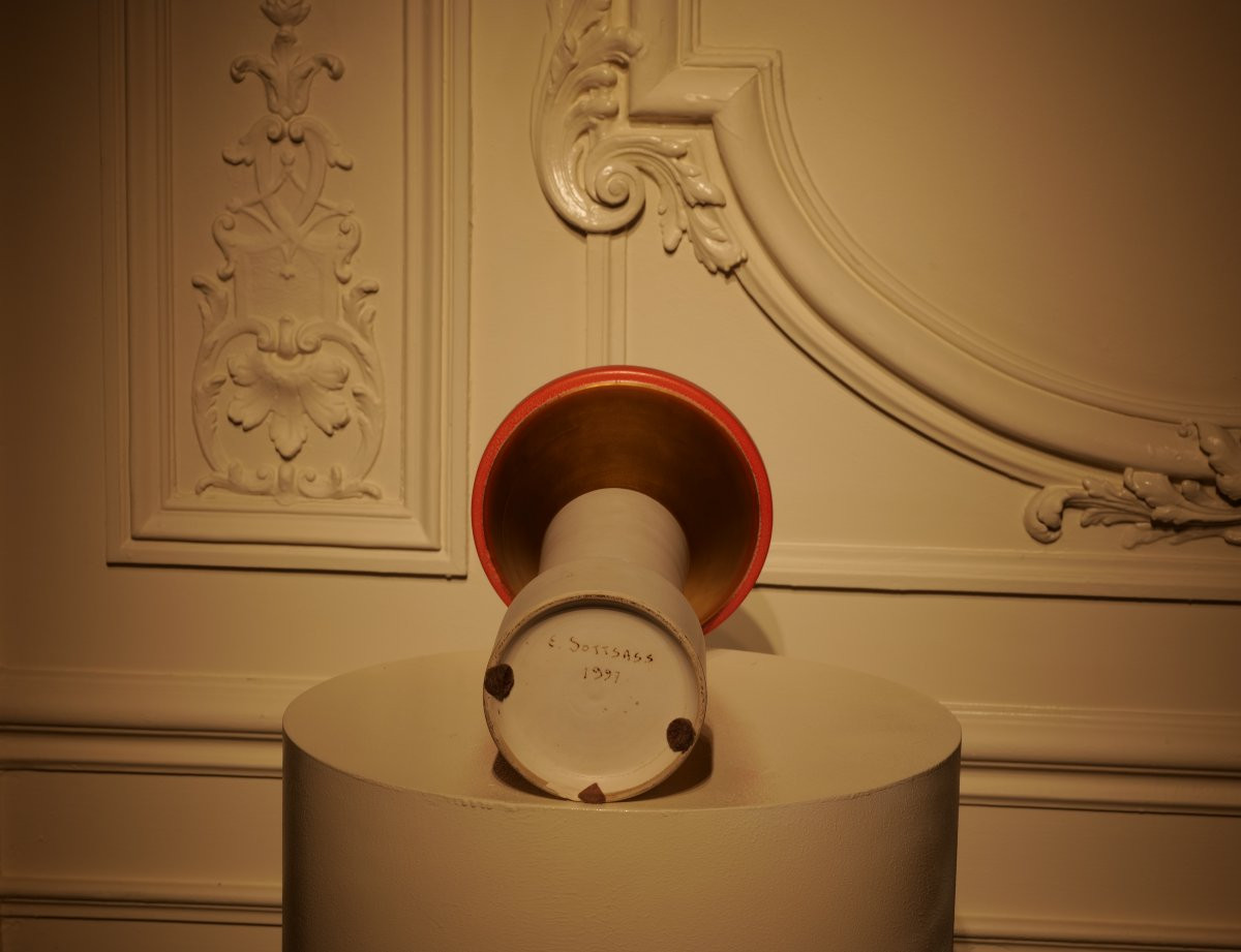 Vase en céramique d'Ettore Sottsass-photo-3