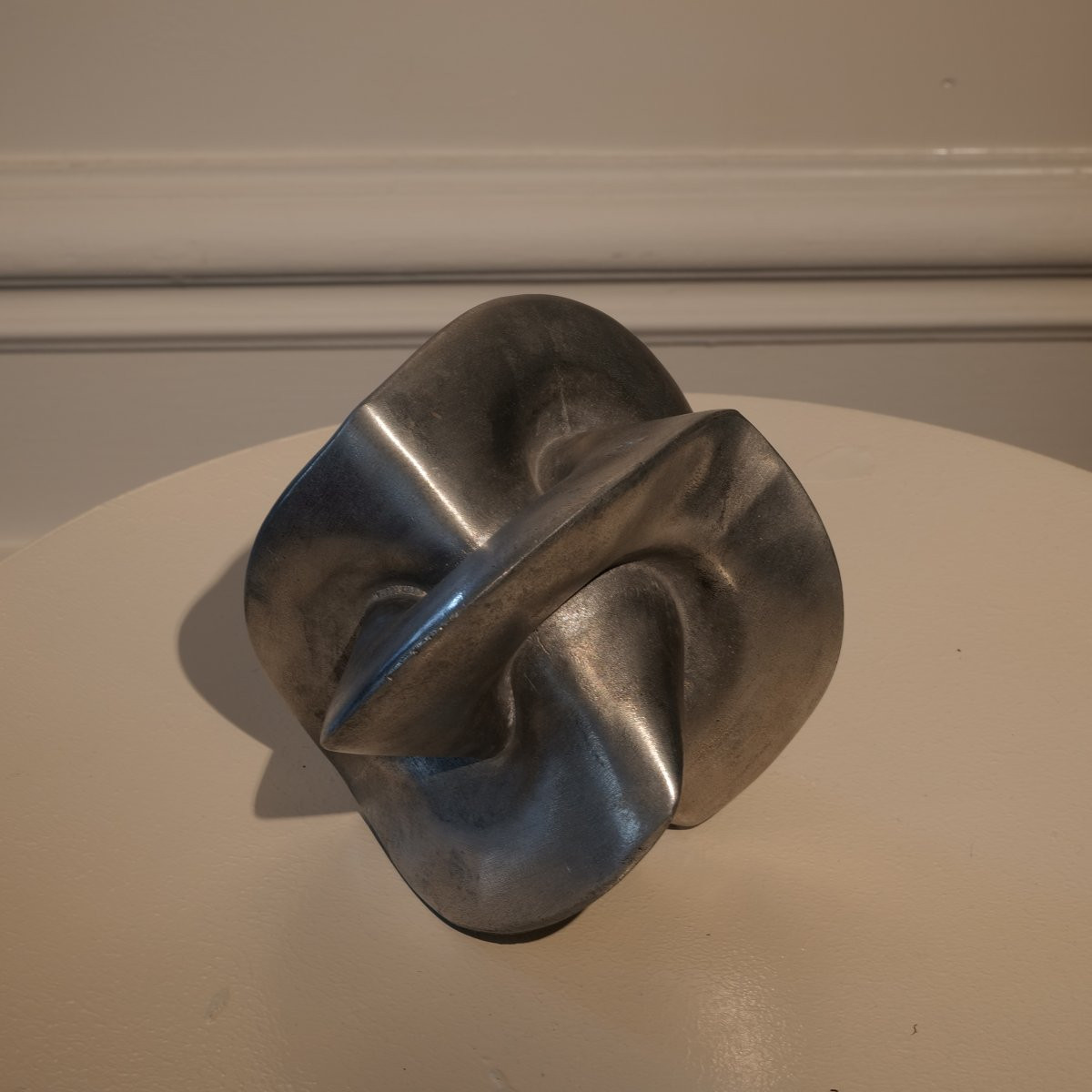 Sculpture bronze argenté-photo-2