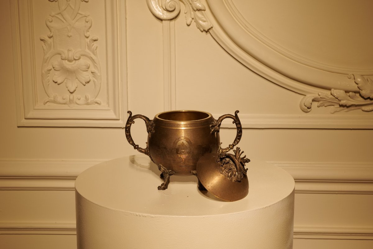 Sucrier en argent massif-photo-3