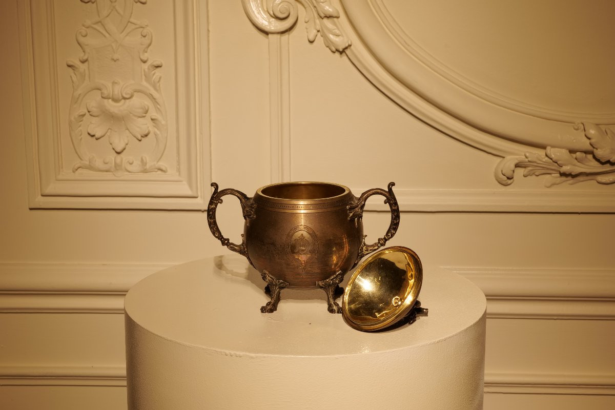 Sucrier en argent massif-photo-4