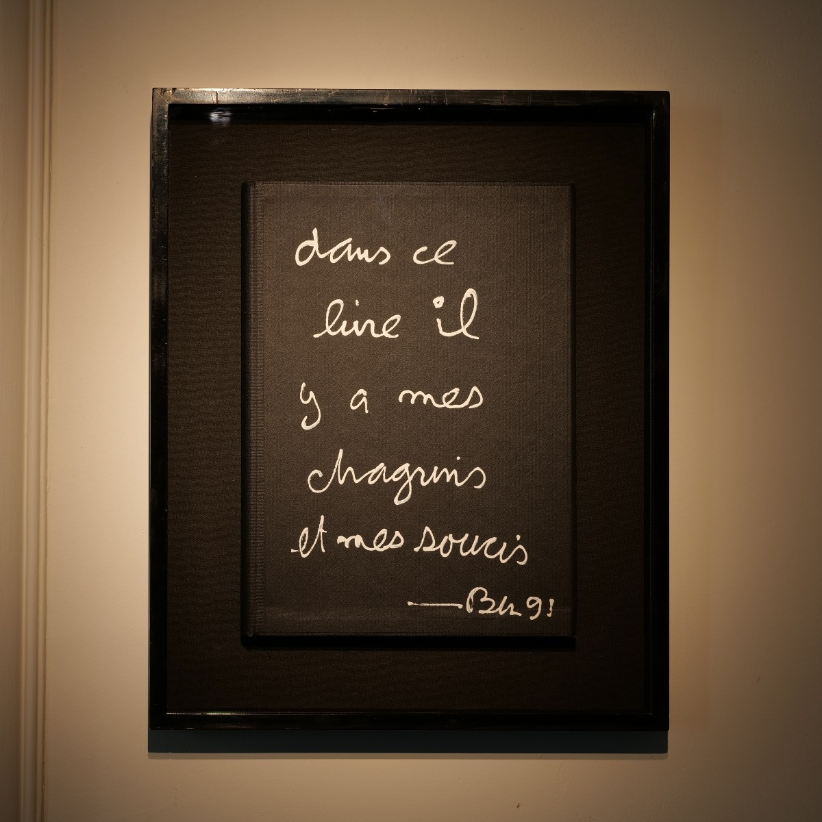 Acrylique sur livre entoilé de Ben