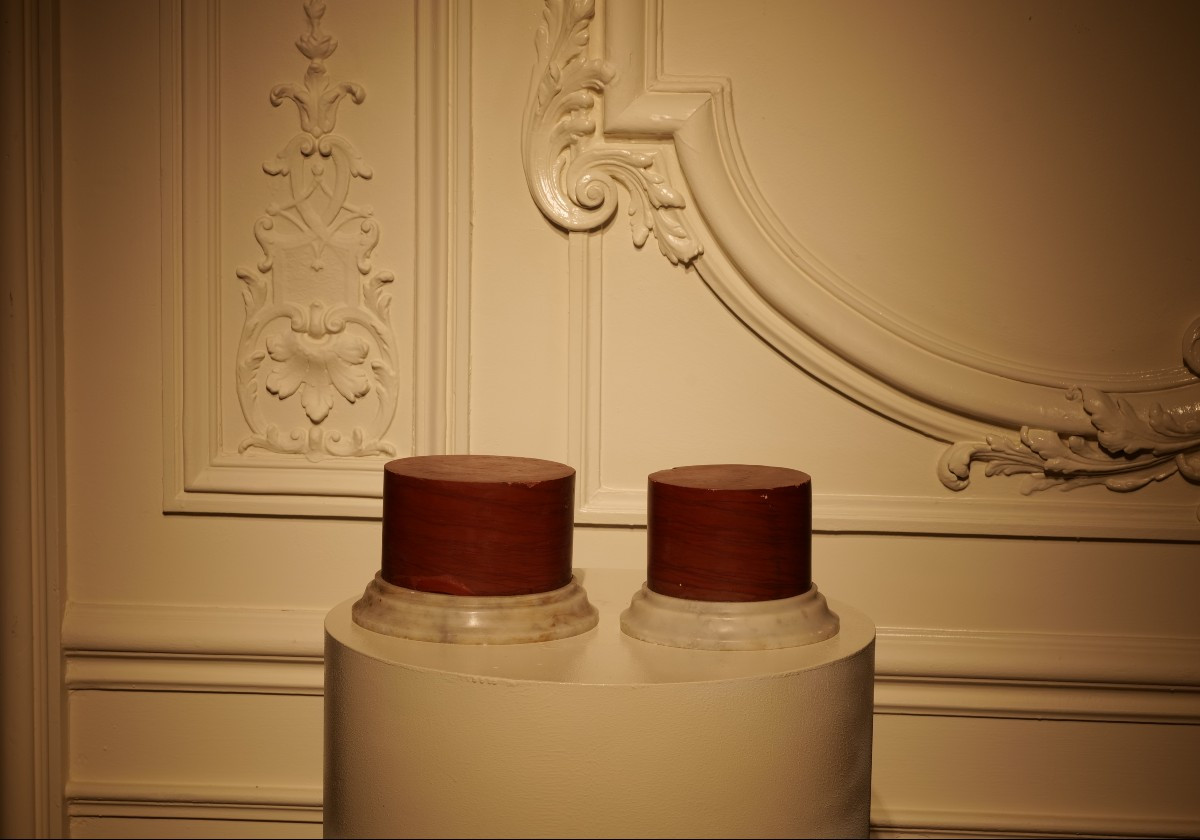 Pair Of Red Marble Pedestals-photo-2
