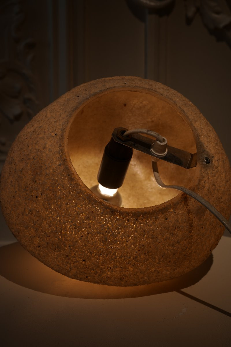 Lampe en résine et poudre de pierre de Cazenave-photo-3