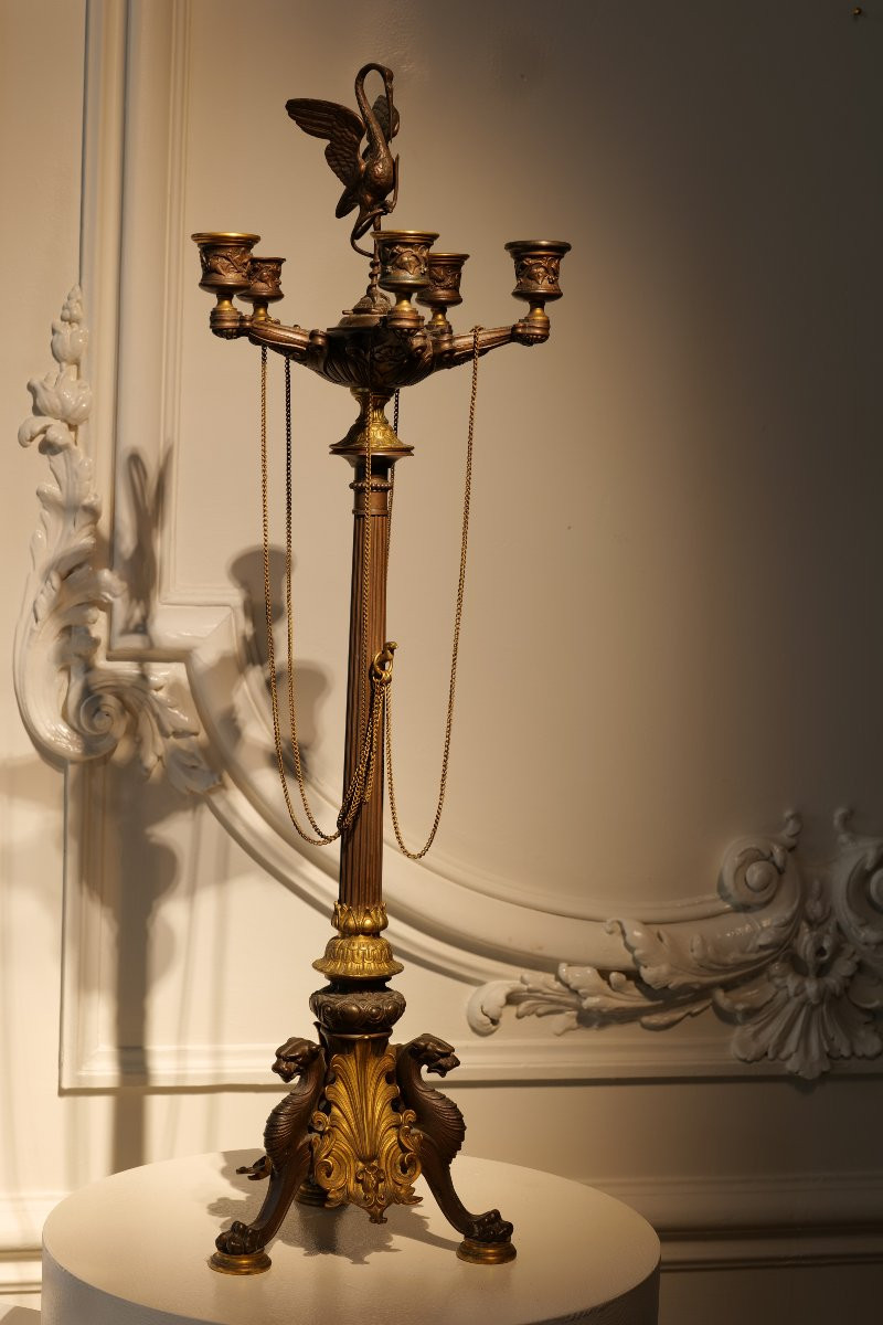 Paire de bougeoirs-photo-4