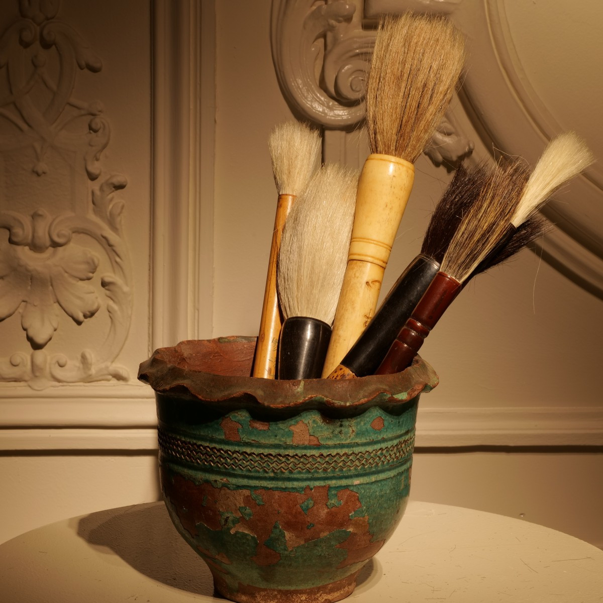 Set Of Six Chinese Brushes