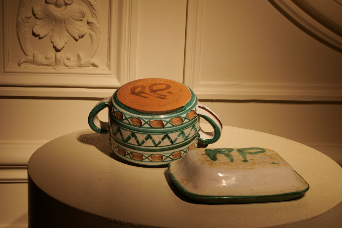 Lot de céramique - porte savon, petite soupière de Robert Picault-photo-3