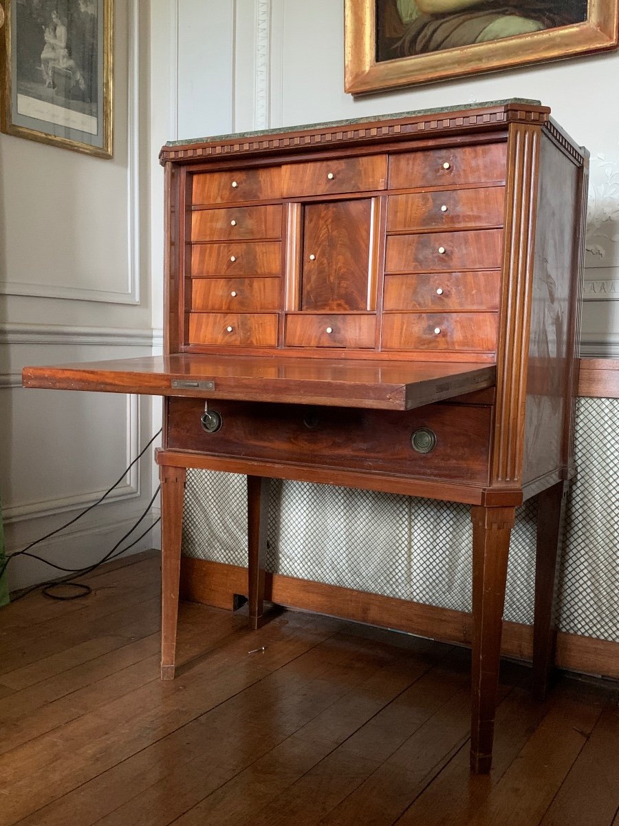 Secretair  In Mahogany, Gustavian Style , Sweden,end 19th Cent. 