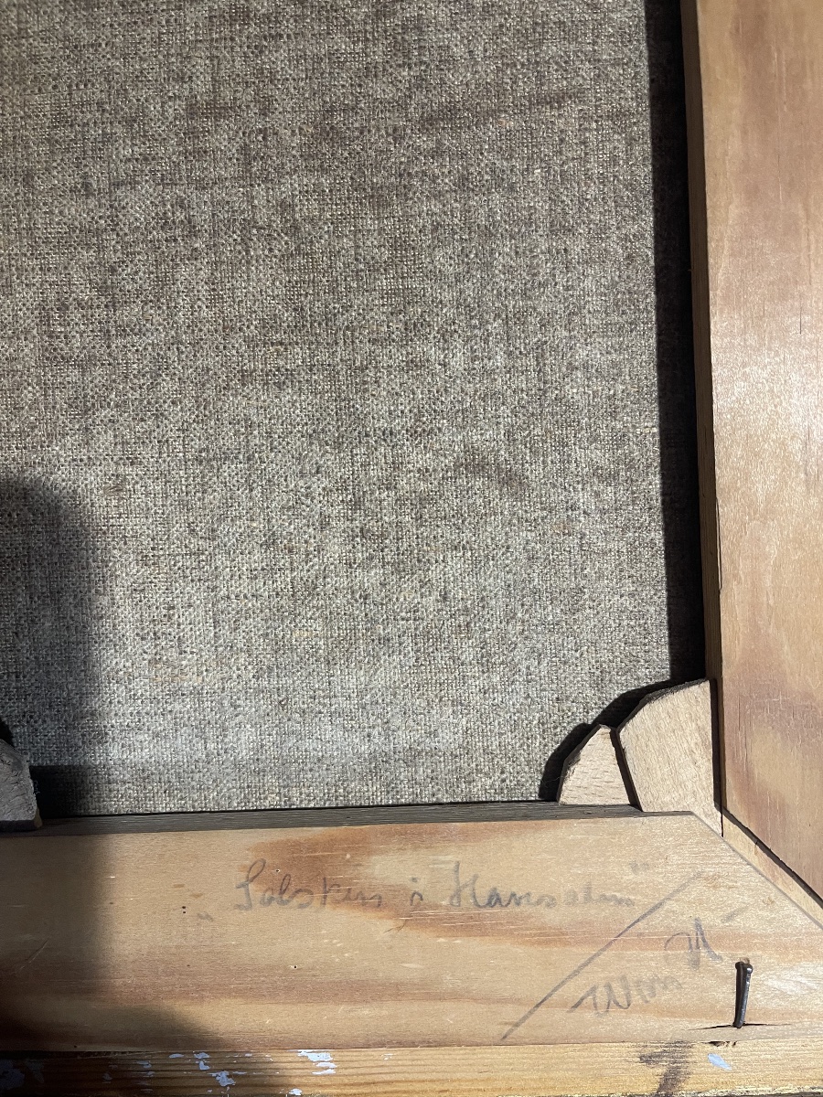 Couple de Vues d’Intérieur Danois, huile sur toile ,sign. Wm. Henriksen, circa 1915 -photo-3